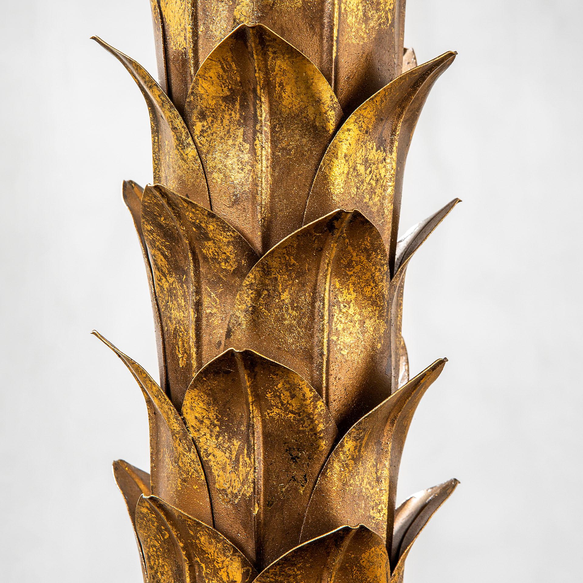 Français Lampadaire palmier en laiton du 20e siècle de la Maison Jansen, années 70 en vente