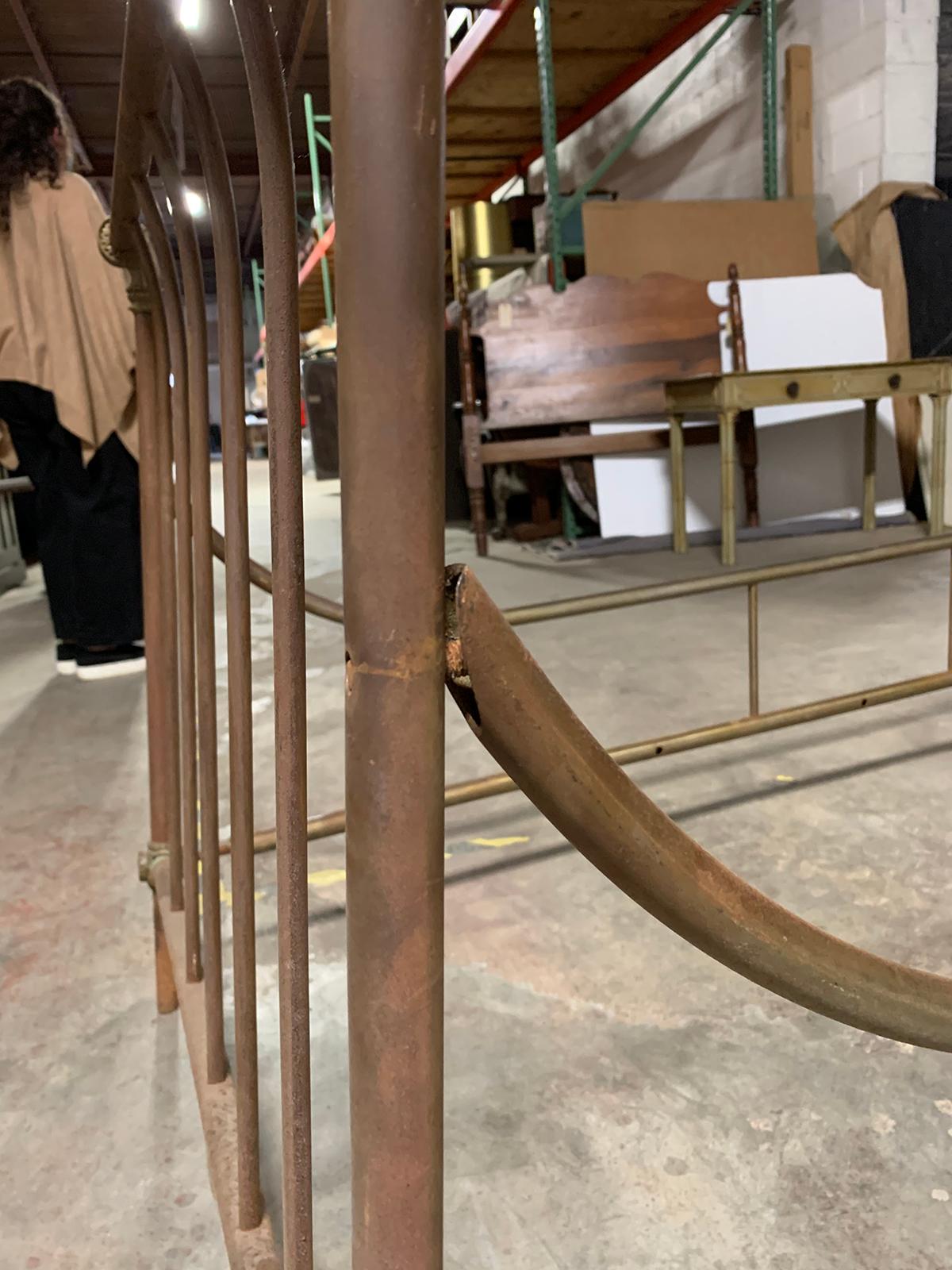 20th Century Maison Jansen Style Brass and Steel Daybed 8