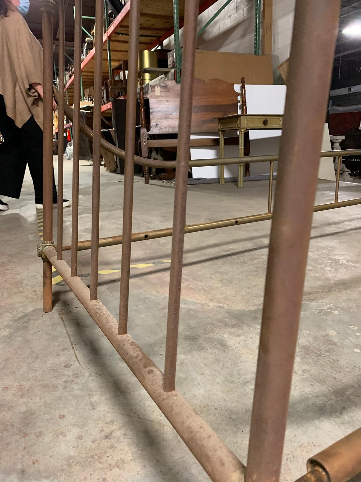 20th Century Maison Jansen Style Brass and Steel Daybed 10
