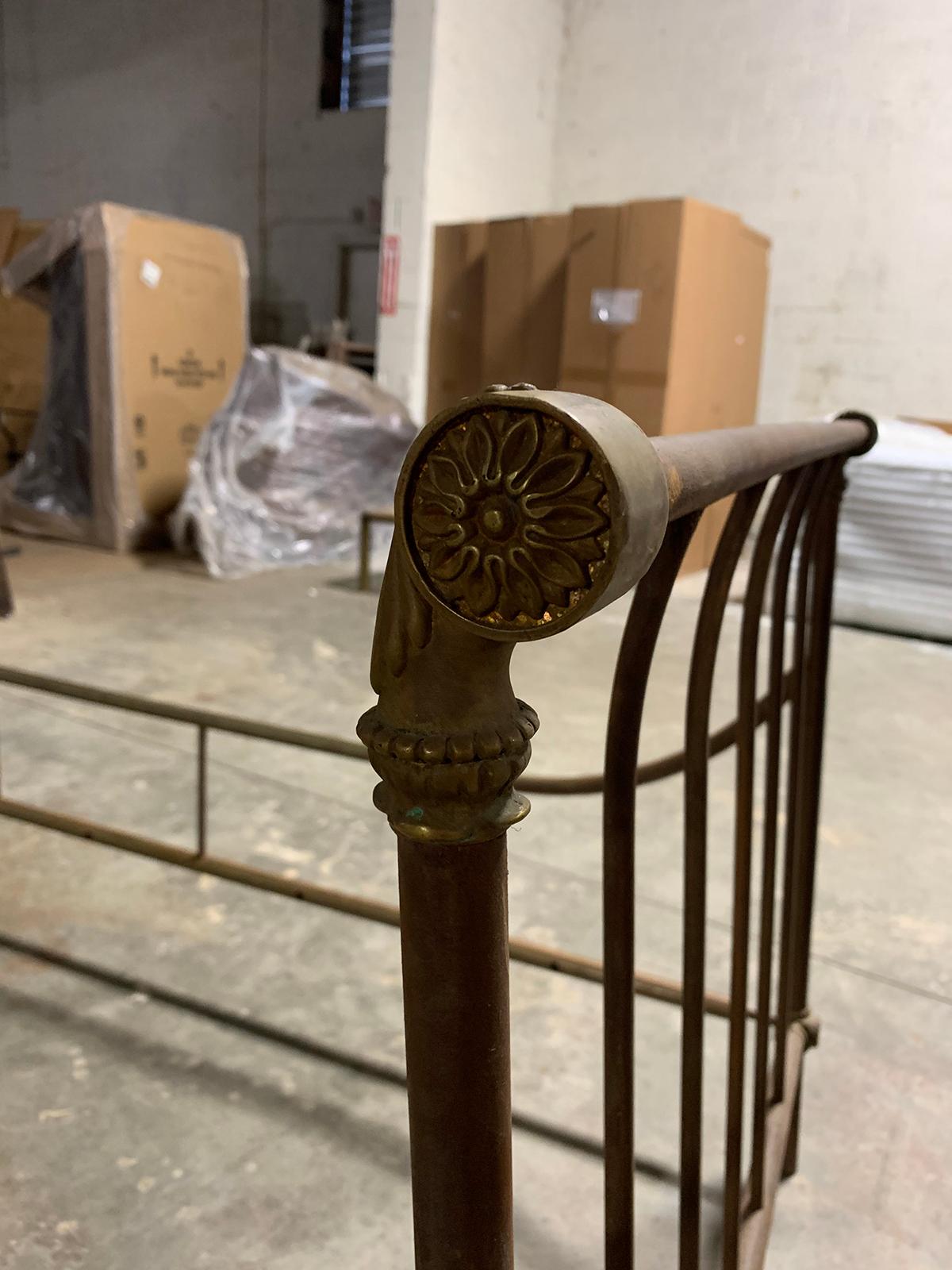 20th Century Maison Jansen Style Brass and Steel Daybed 5