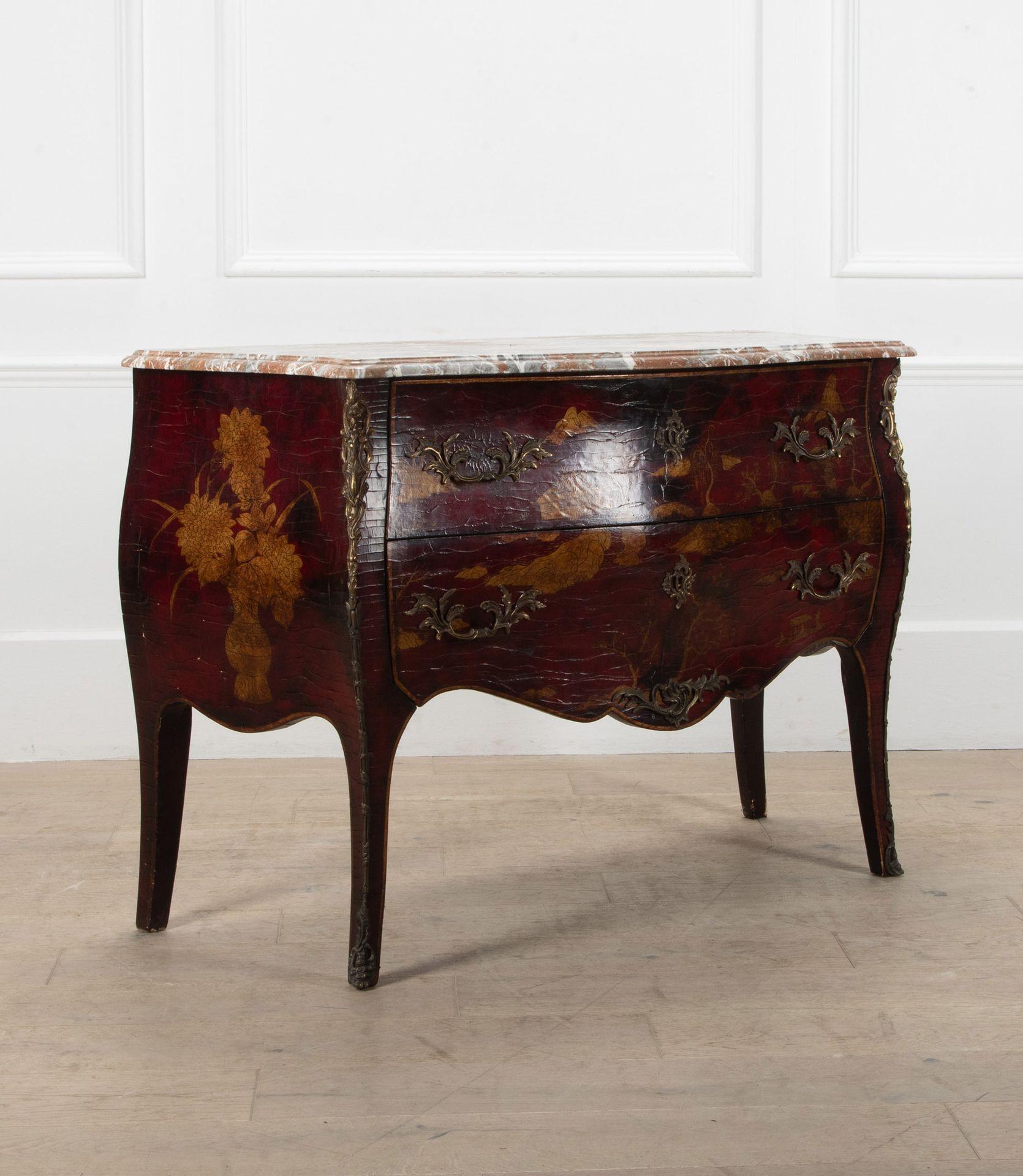 French 20th Century Maison Jansen Style Chinoiserie Commode For Sale