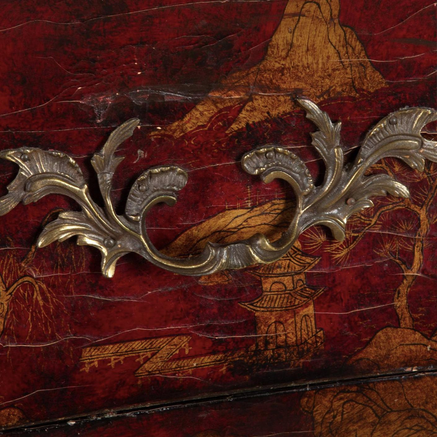 Mid-20th Century 20th Century Maison Jansen Style Chinoiserie Commode For Sale