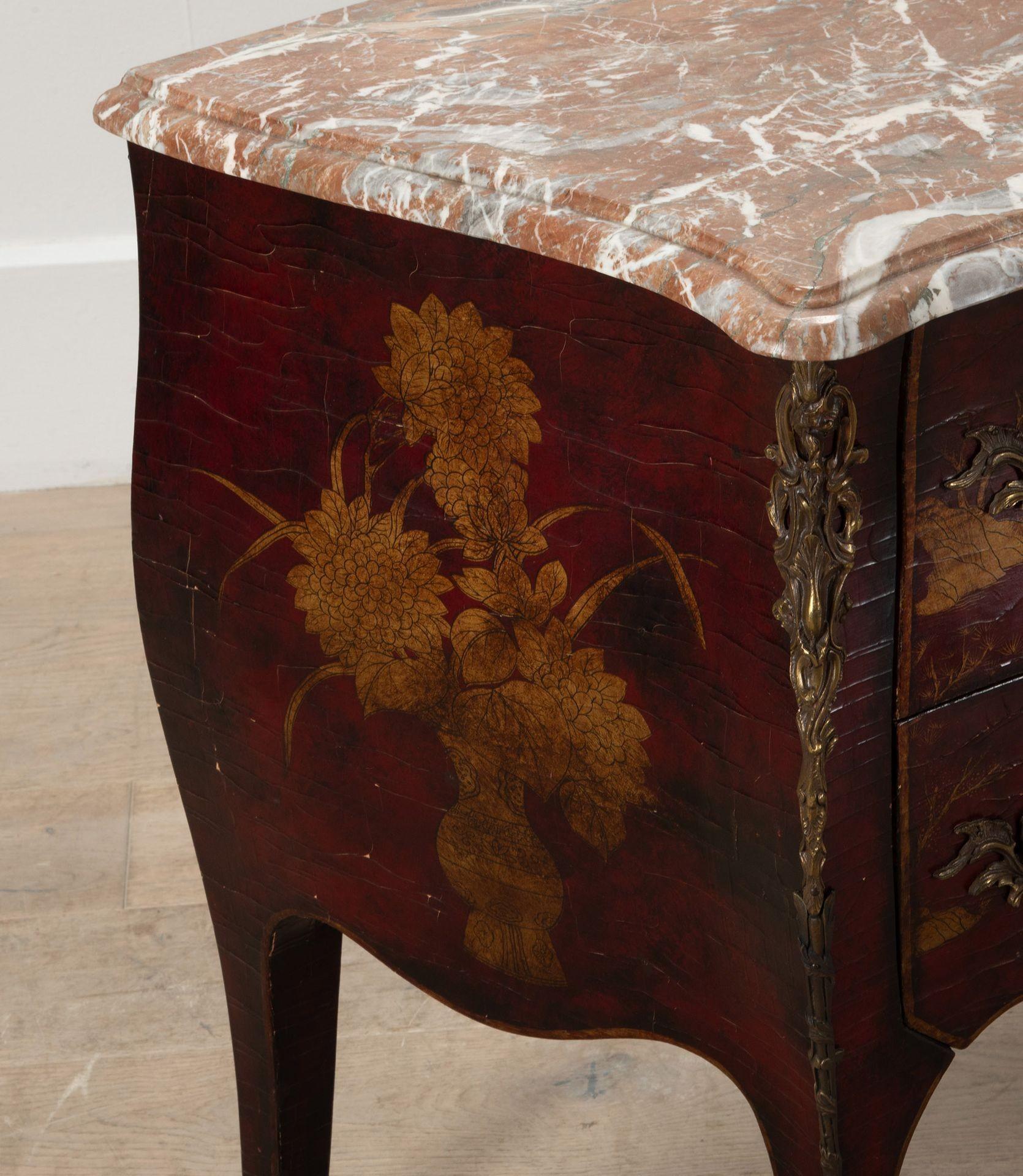 20th Century Maison Jansen Style Chinoiserie Commode For Sale 4