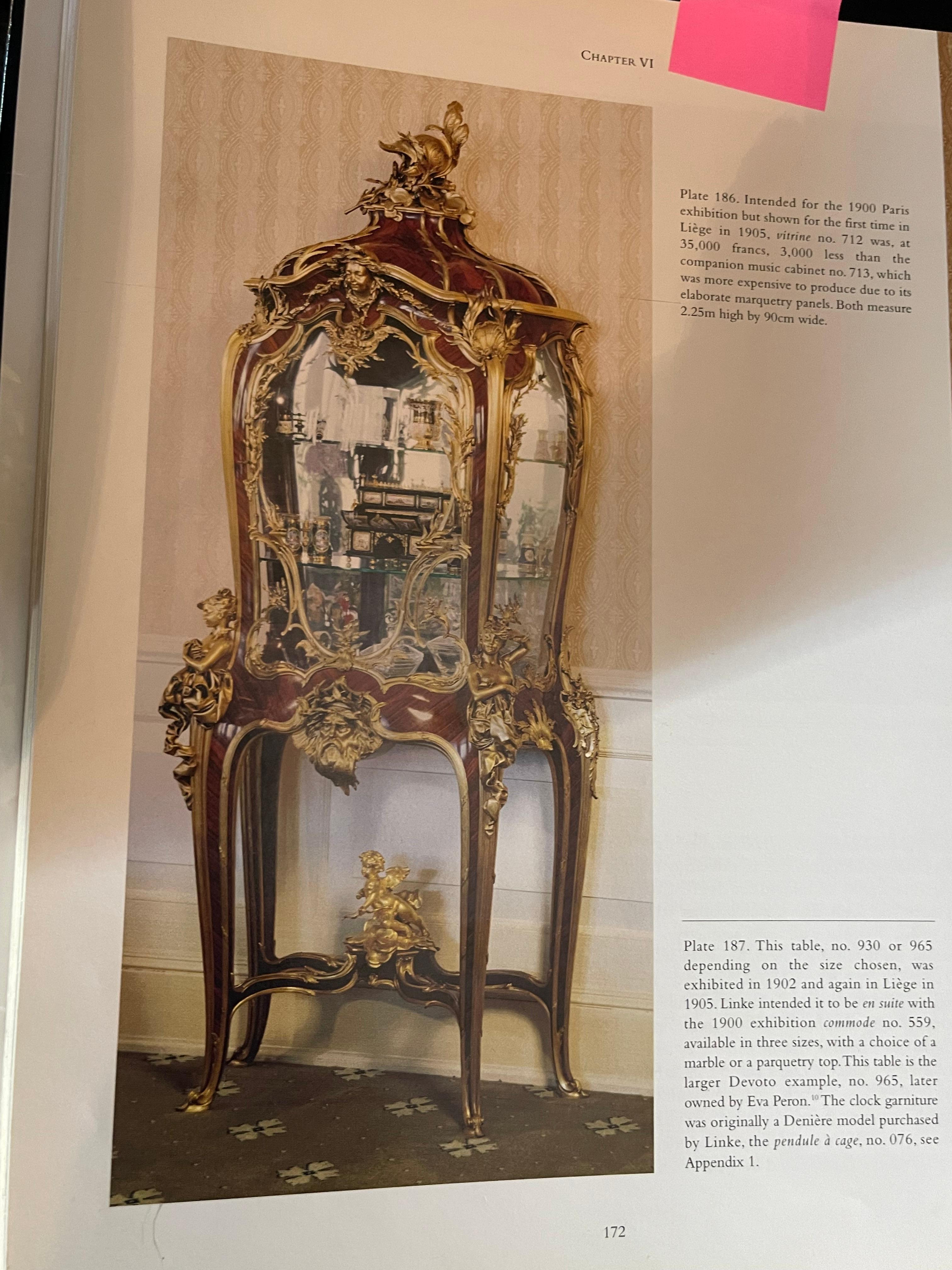 20th Century Majestic Cabinet after Francois Linke, Paris For Sale 12