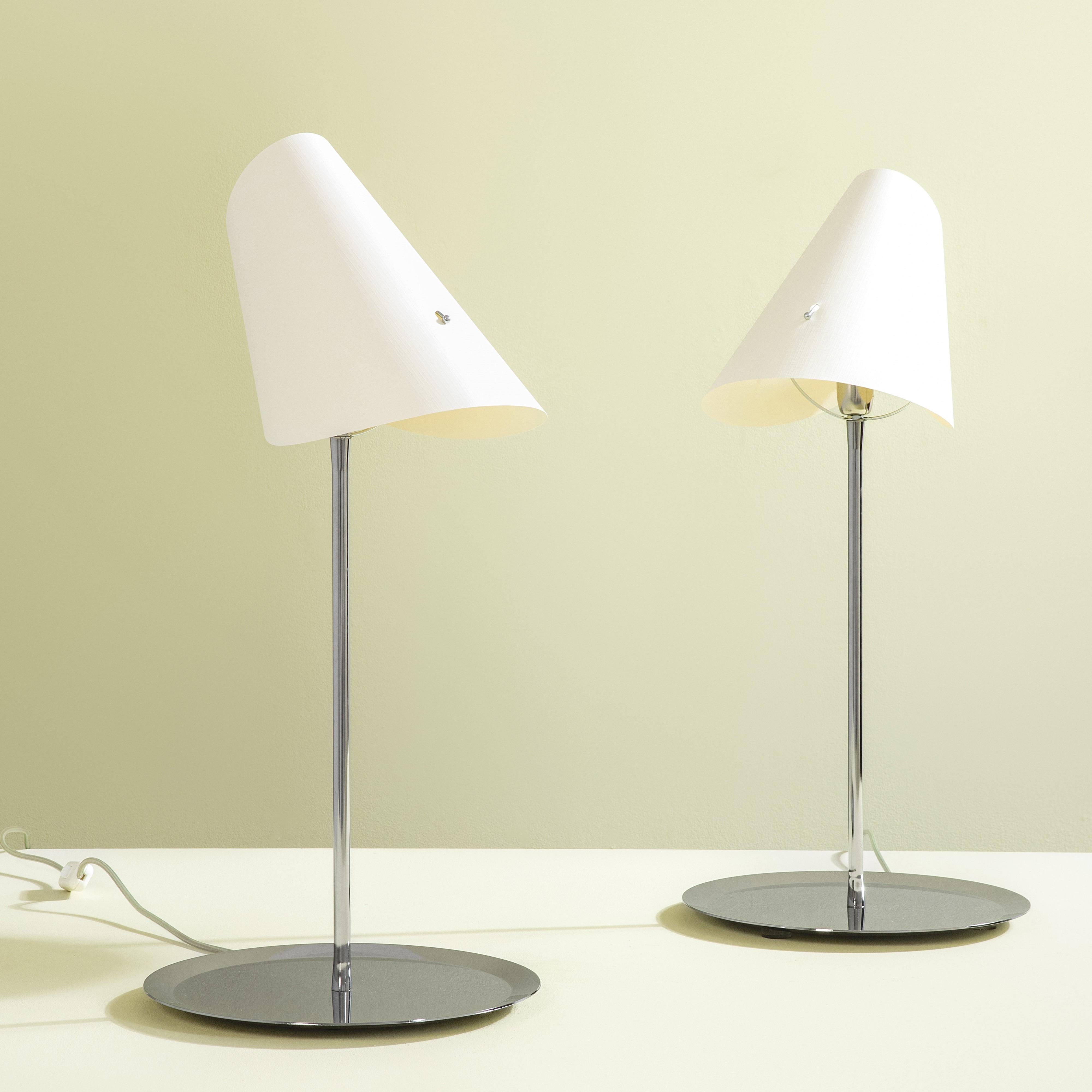 Mid-Century Modern 20th Century Man Ray for Gavina Pair of Table Lamps mod. Rue Férou  For Sale