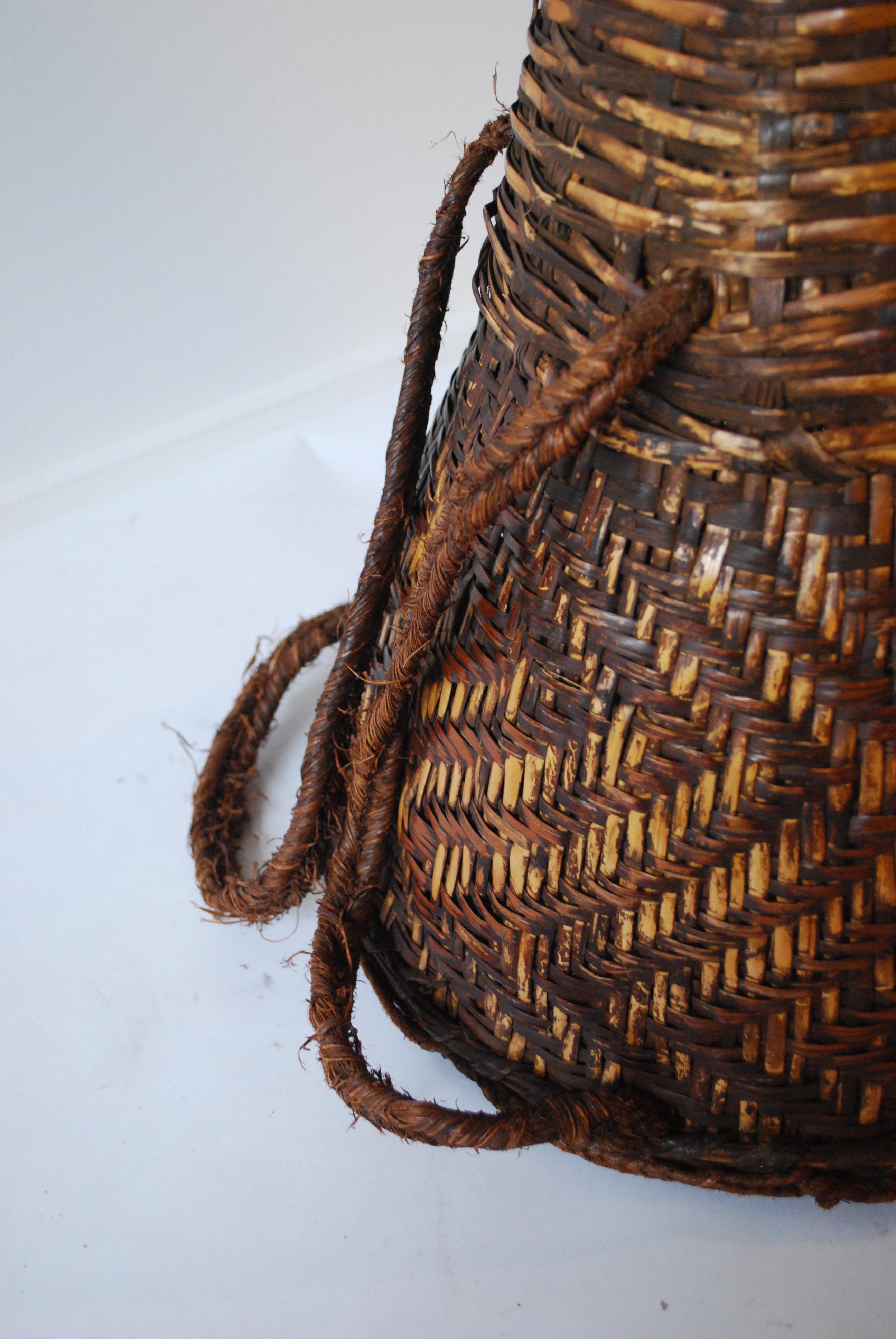 20th Century Mango Baskets from Cameroon Set of Three For Sale 1