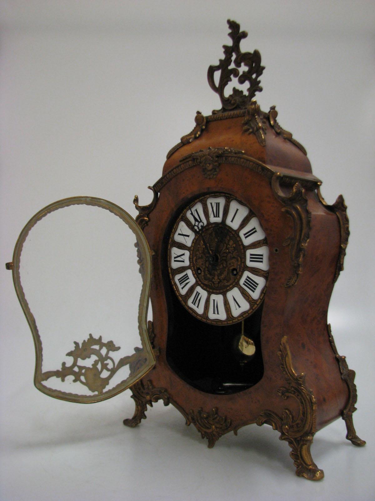 German 20th Century Mantel Clock Boulle Type For Sale