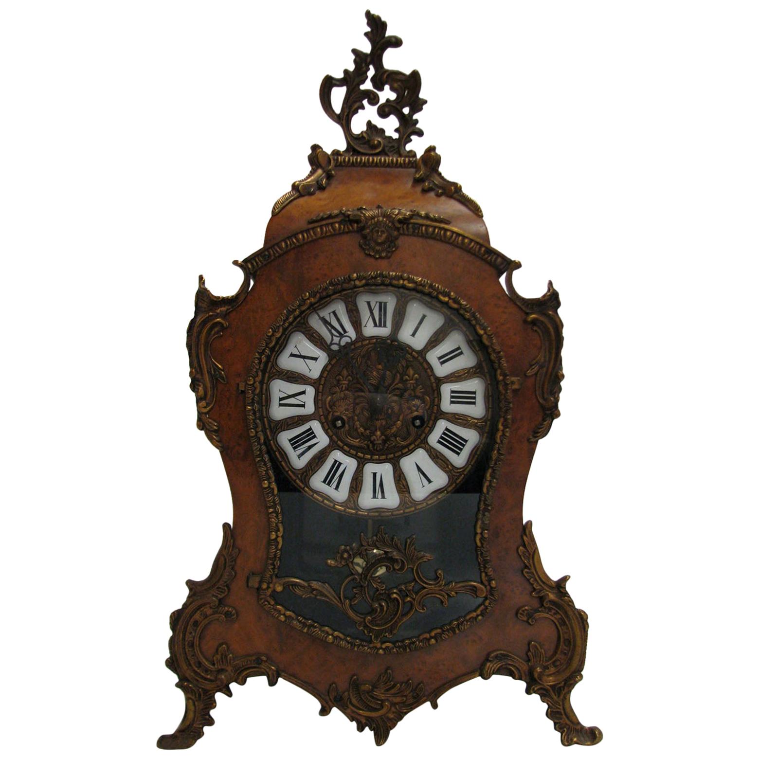 20th Century Mantel Clock Boulle Type For Sale