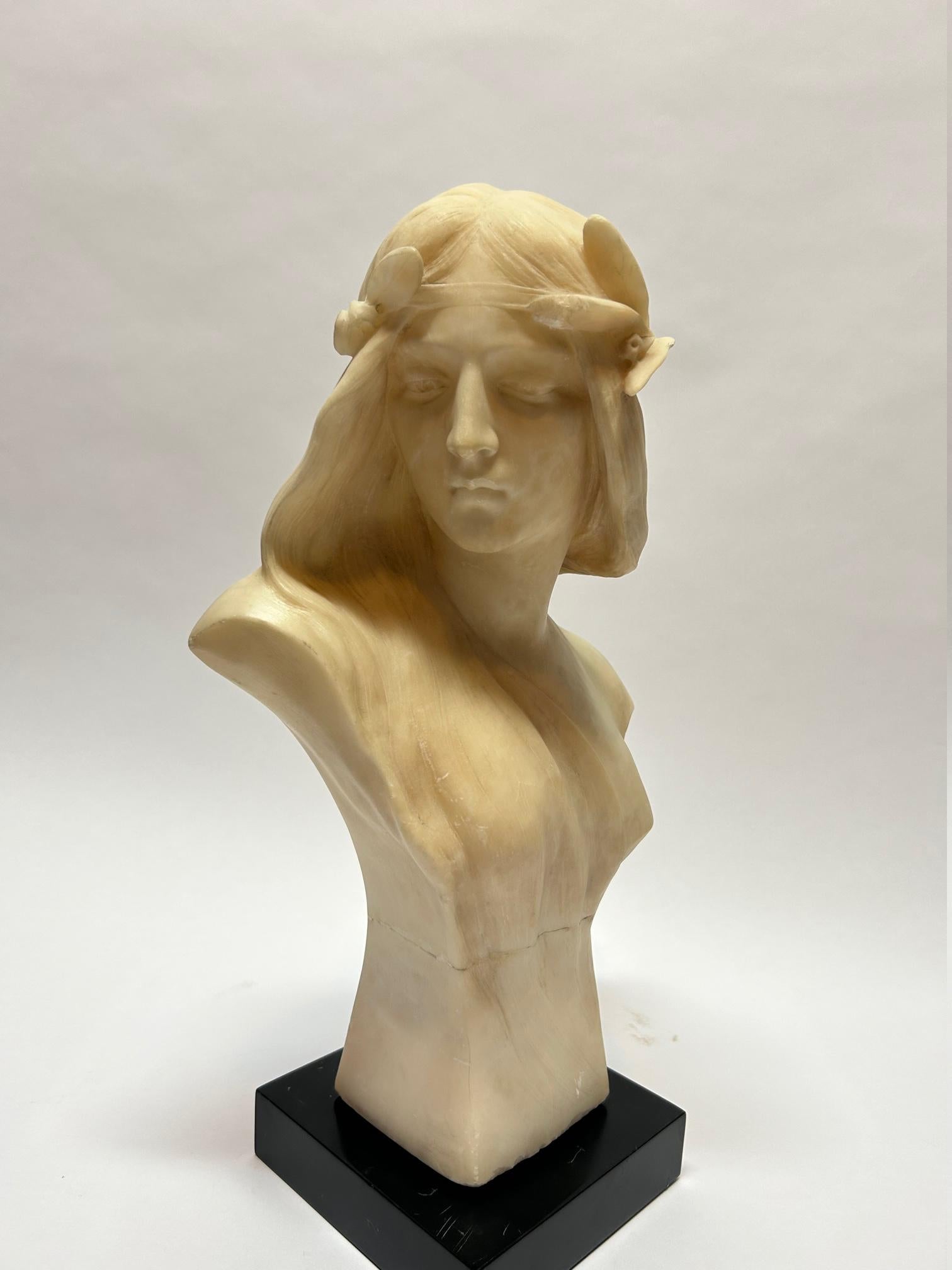 European 20th Century Marble Bust For Sale