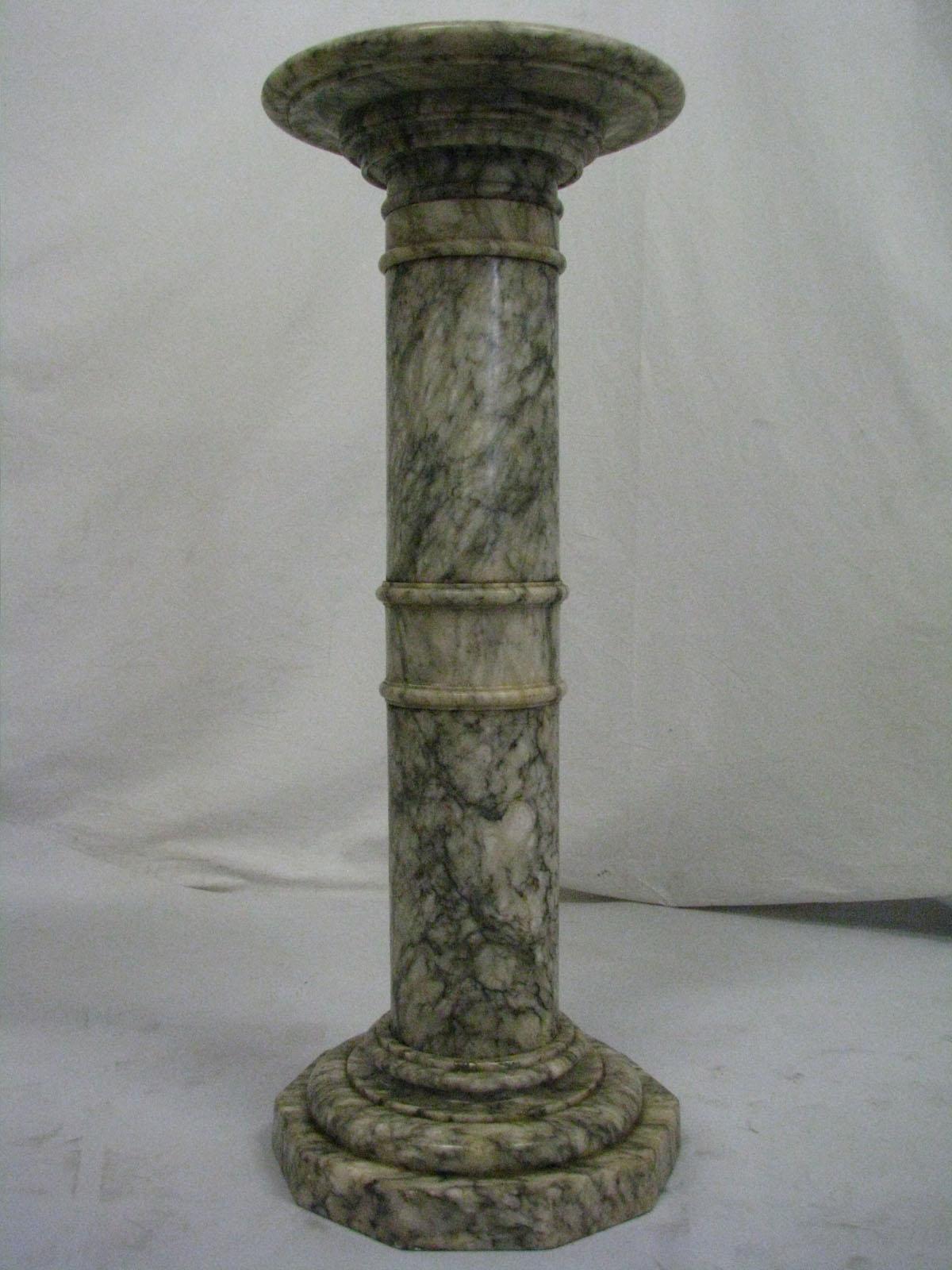 20th Century Marble Column Pedestal at 1stDibs | marble pedestal column