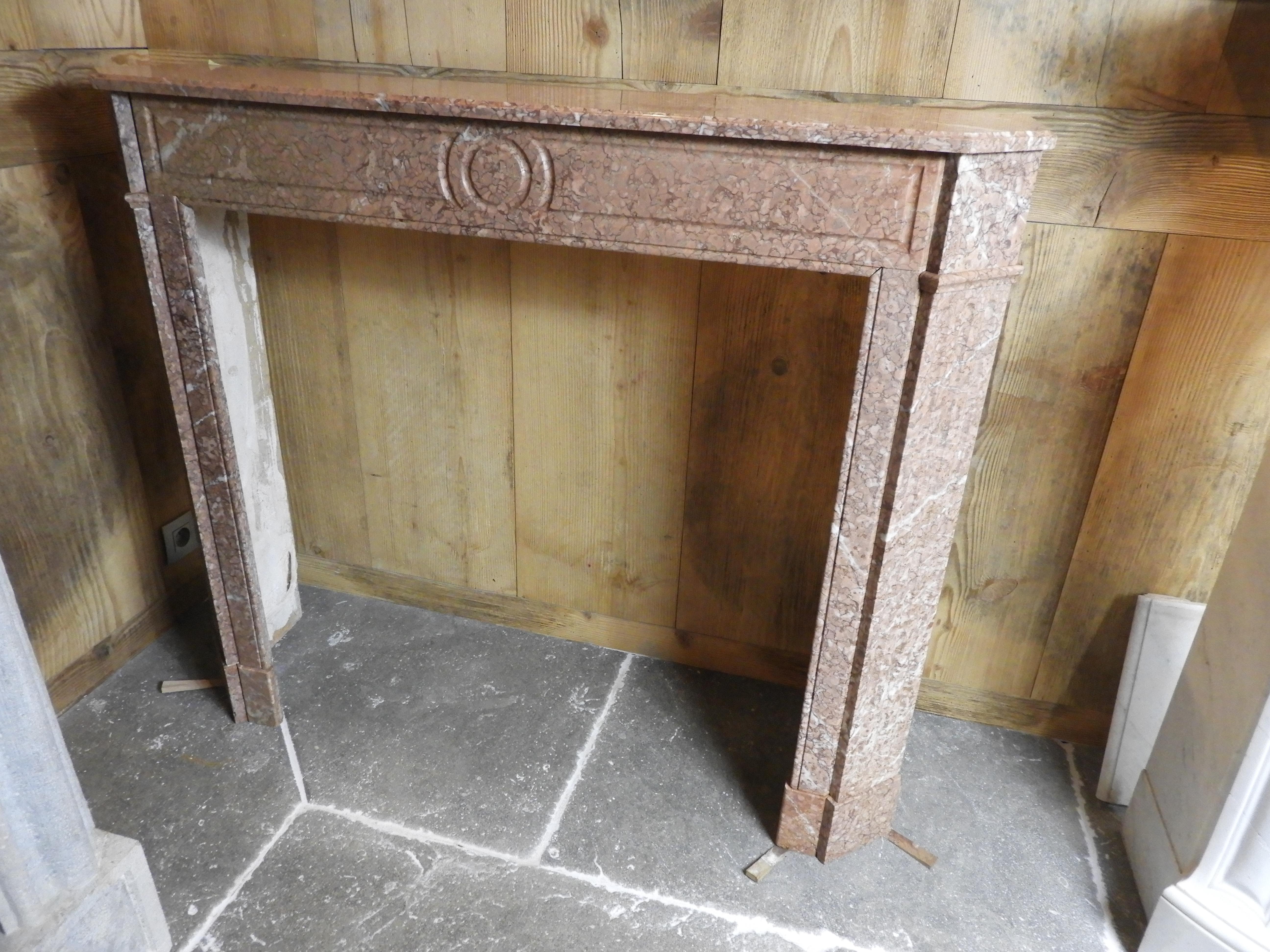 20th Century Marble Fireplace 