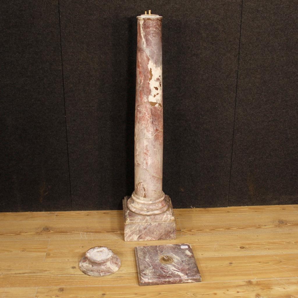 20th Century Marble French Column, 1920 6