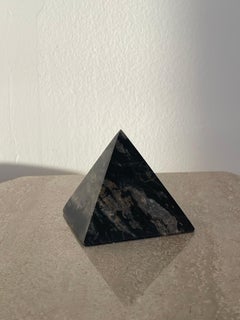 20th Century Marble Pyramid Paperweight
