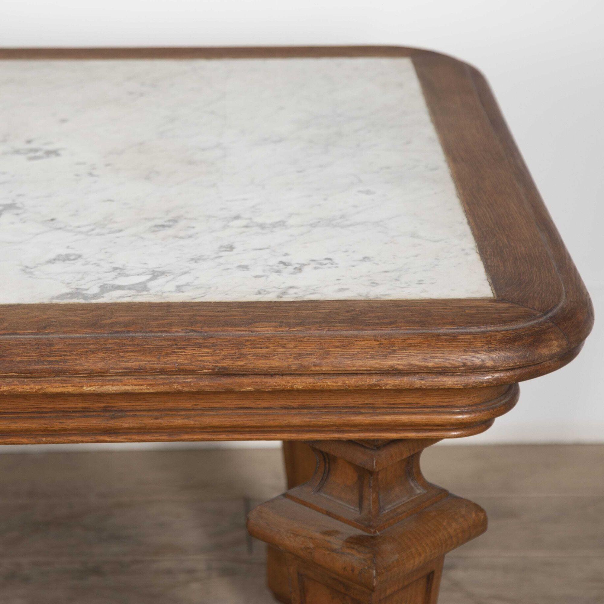 20th Century Marble Topped French Bakers Table 2