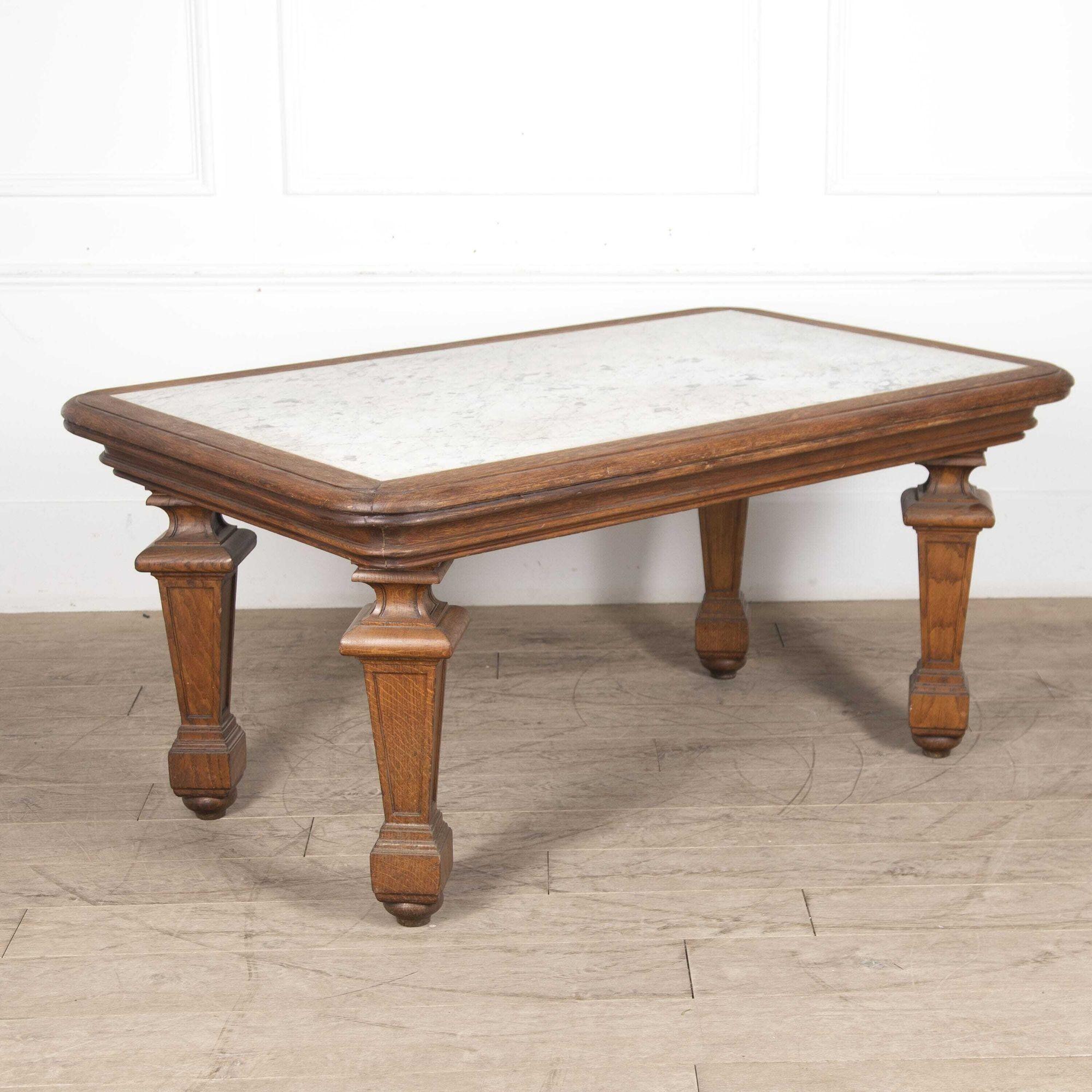 20th Century Marble Topped French Bakers Table 4