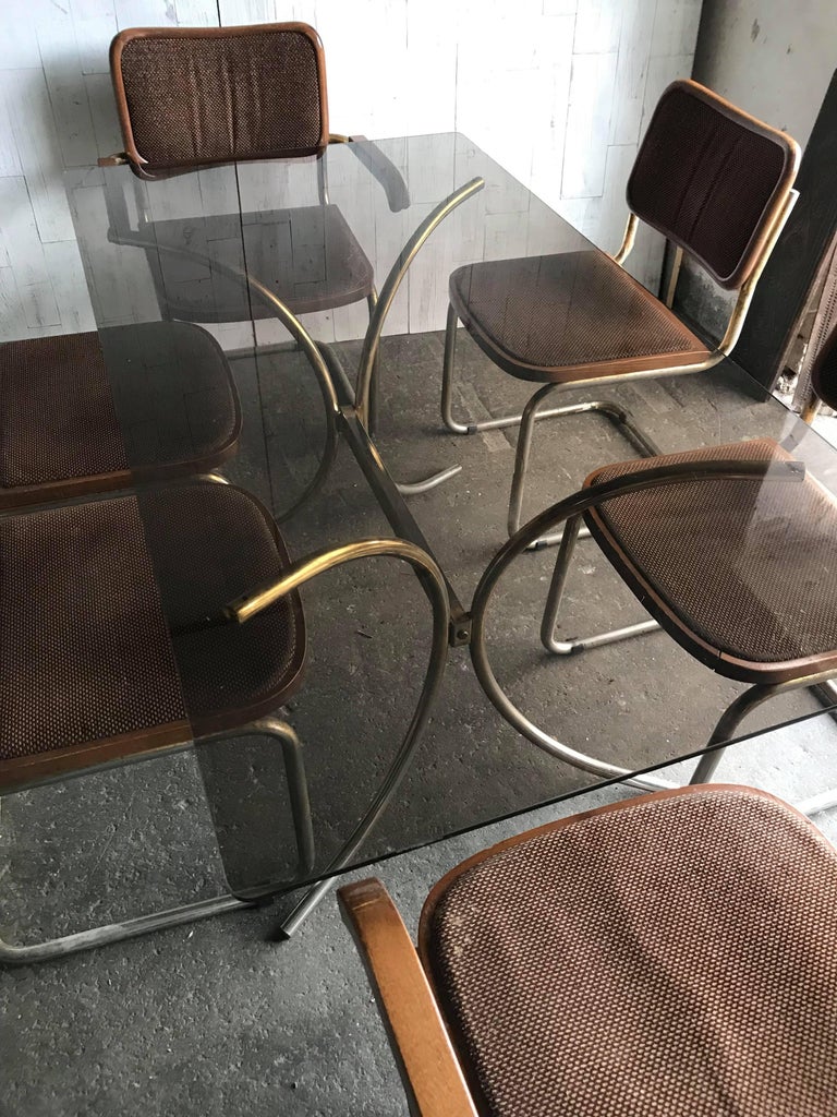 20th Century Marcel Breuer Cesca Chairs and Table, Conference, Dinning