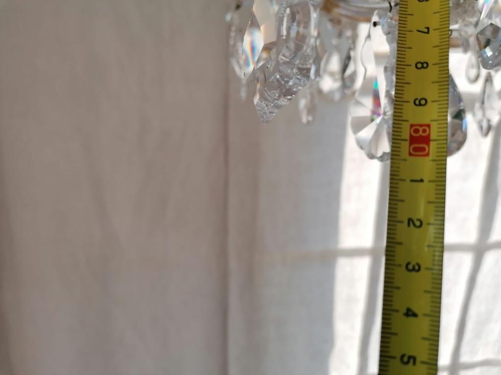 20th Century Maria Theresia Style Cut Crystal Chandelier For Sale 7