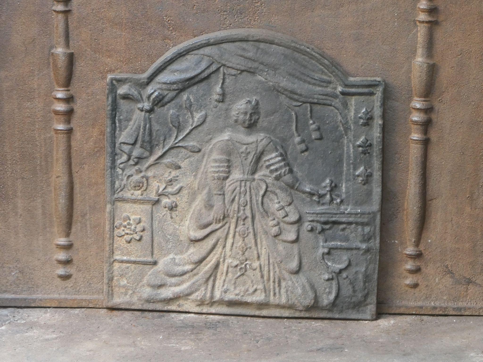 Victorian 20th Century 'Marie Leszczyńska' Fireback / Backsplash For Sale