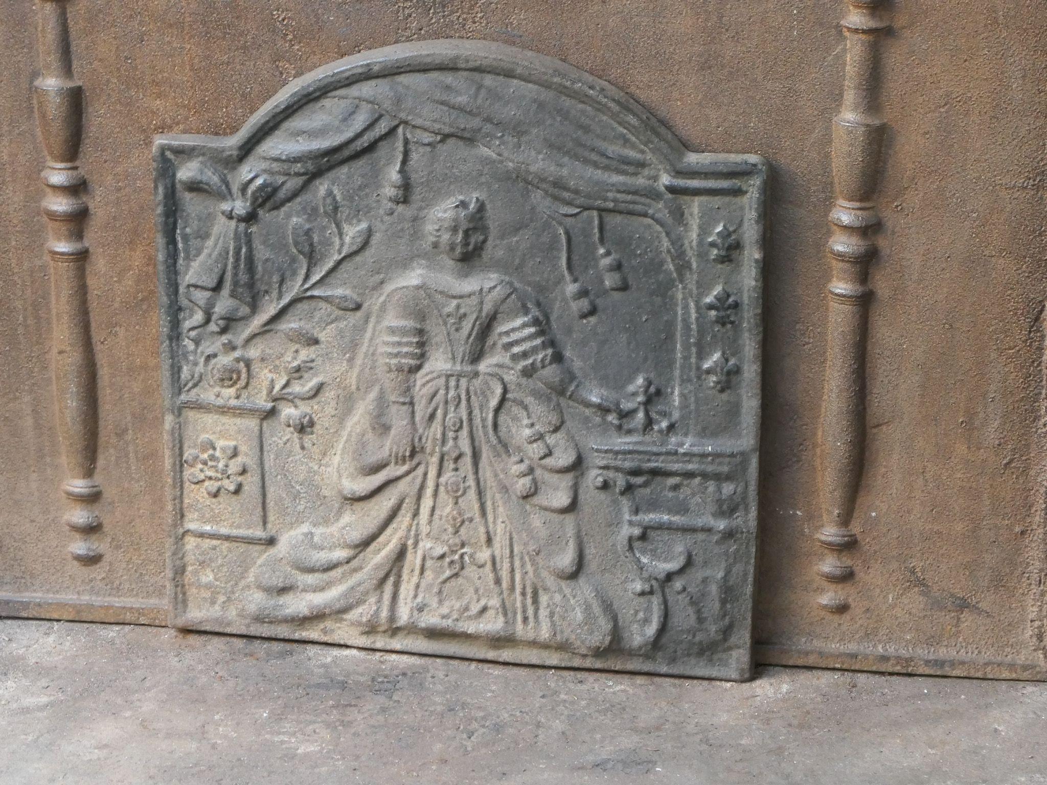 French 20th Century 'Marie Leszczyńska' Fireback / Backsplash For Sale