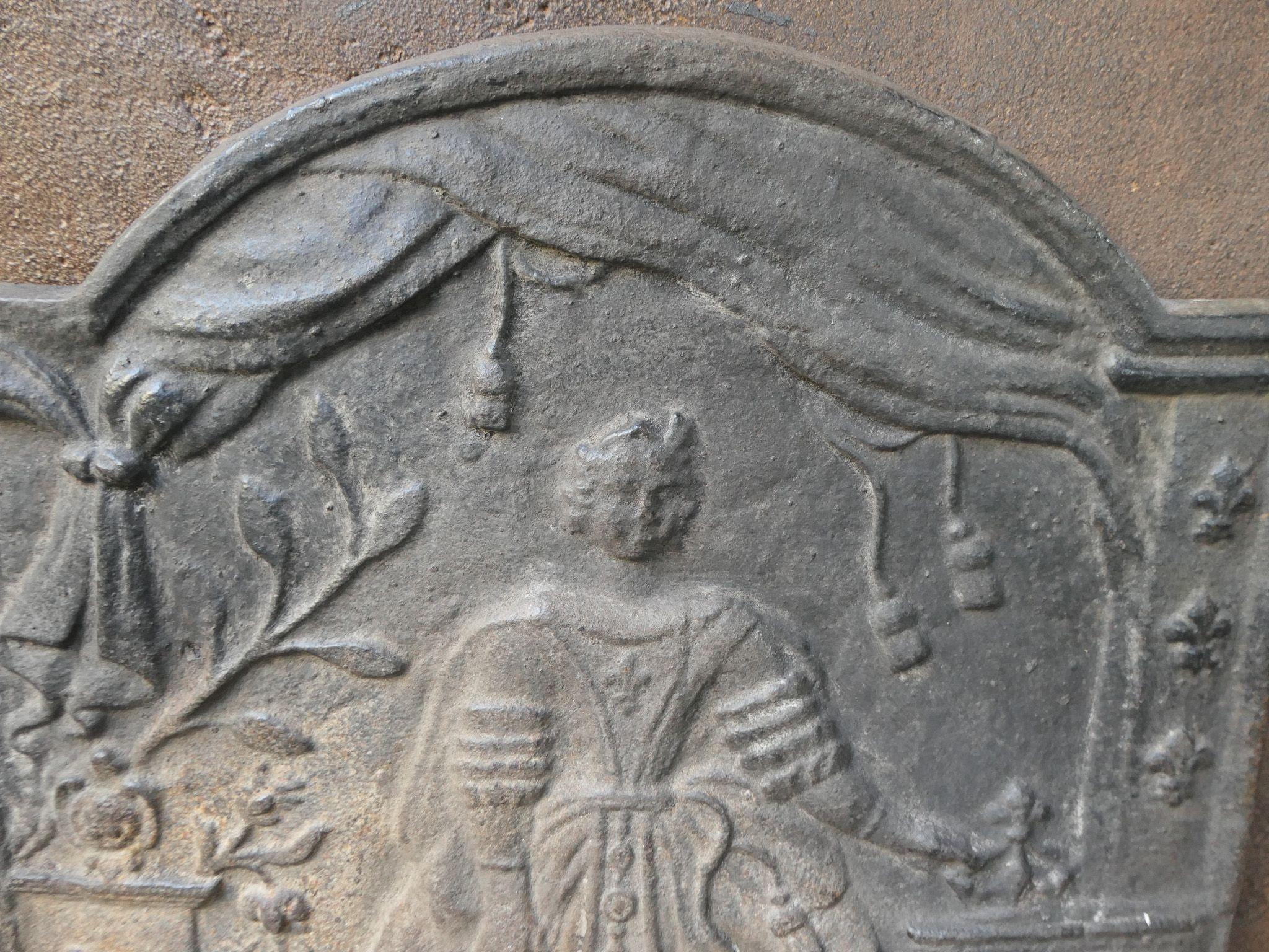 Iron 20th Century 'Marie Leszczyńska' Fireback / Backsplash For Sale
