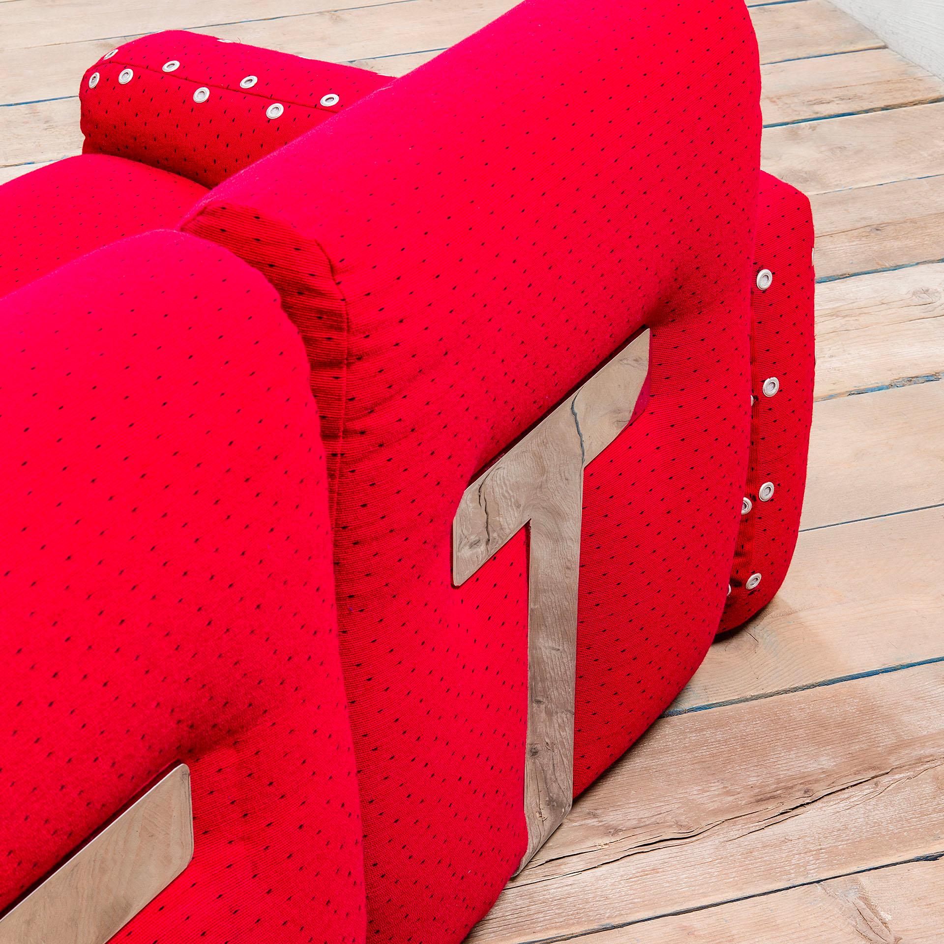 Siglo XX Mario Sabot Sofá Angular Rojo Mod. Mais Mais, 70s finales del siglo XX en venta