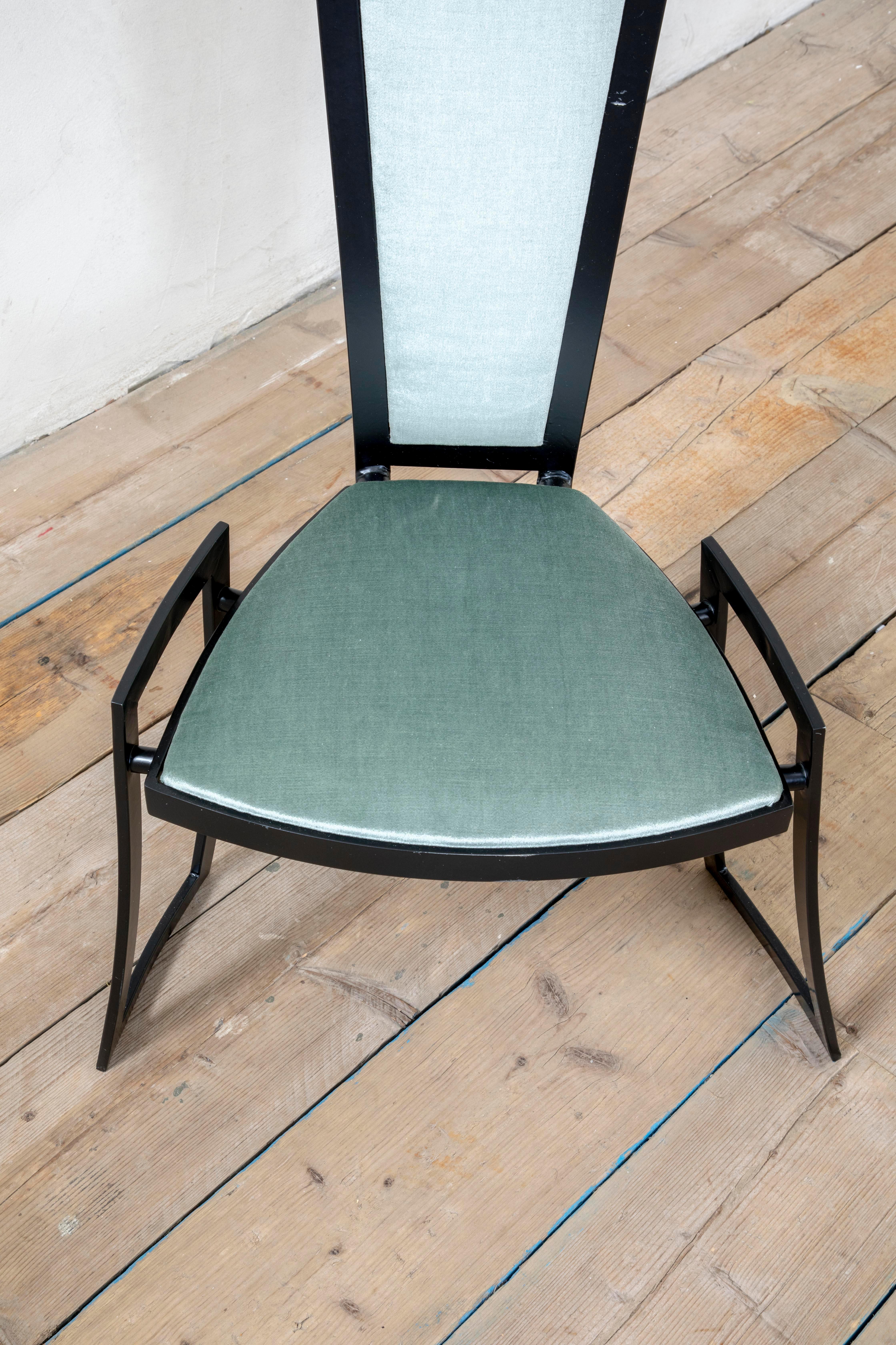 20. Jahrhundert, MArzio Cecchi Satz von sechs Stühlen für Studio Most im Angebot 3