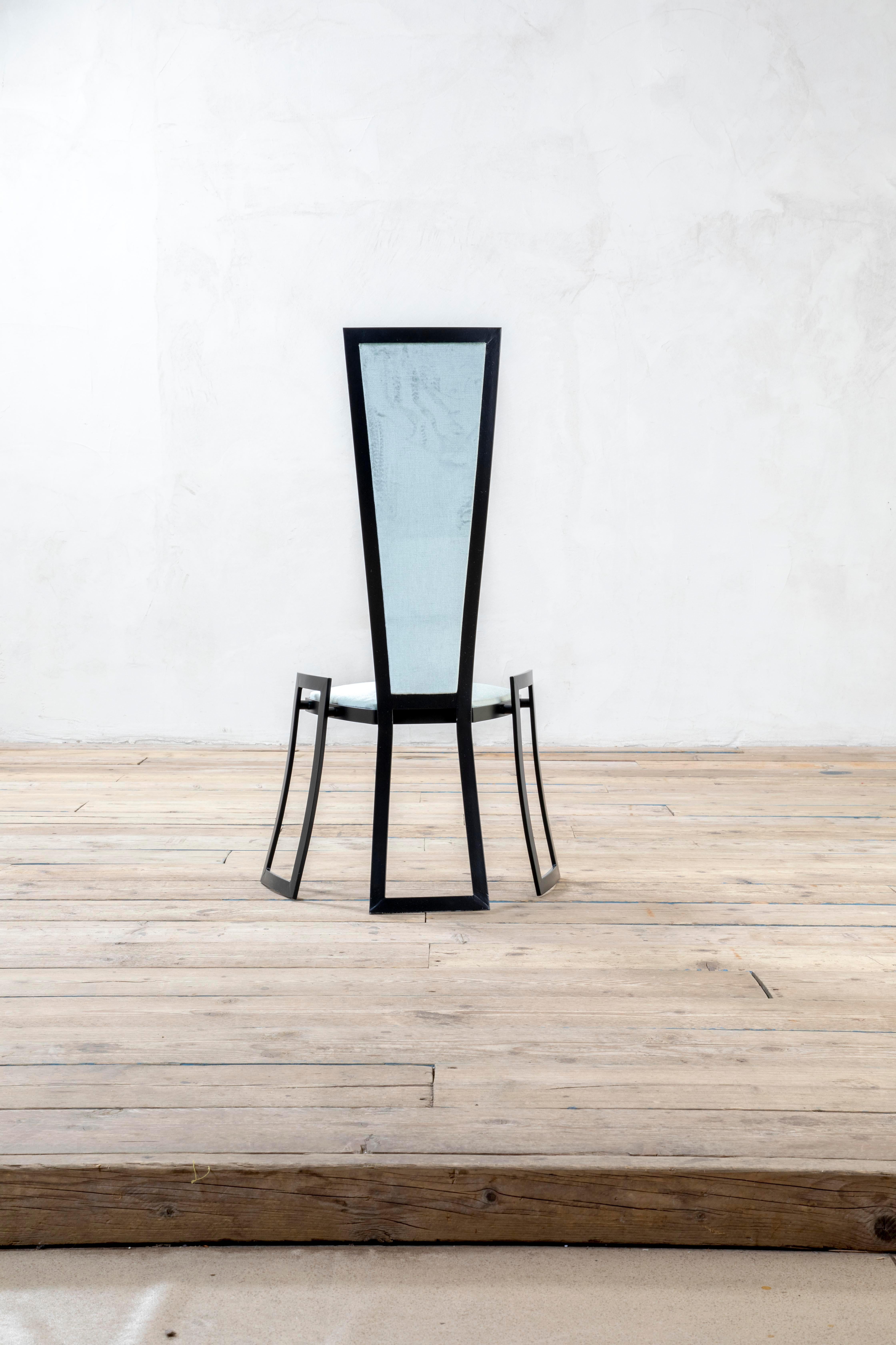 20. Jahrhundert, MArzio Cecchi Satz von sechs Stühlen für Studio Most im Angebot 6