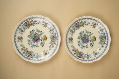 Juego de 2 Platos de cena vintage de albañil del siglo XX, Circa 1950