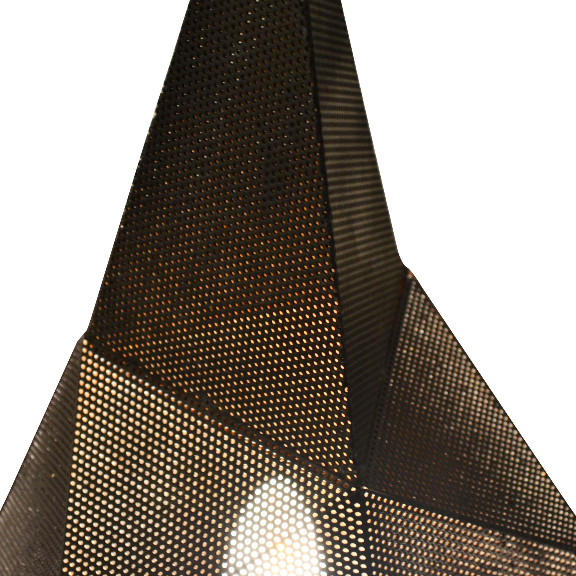 Mid-20th Century 20th Century Mathieu Matégot Table Lamp Model Baghdad in Perforated Steel