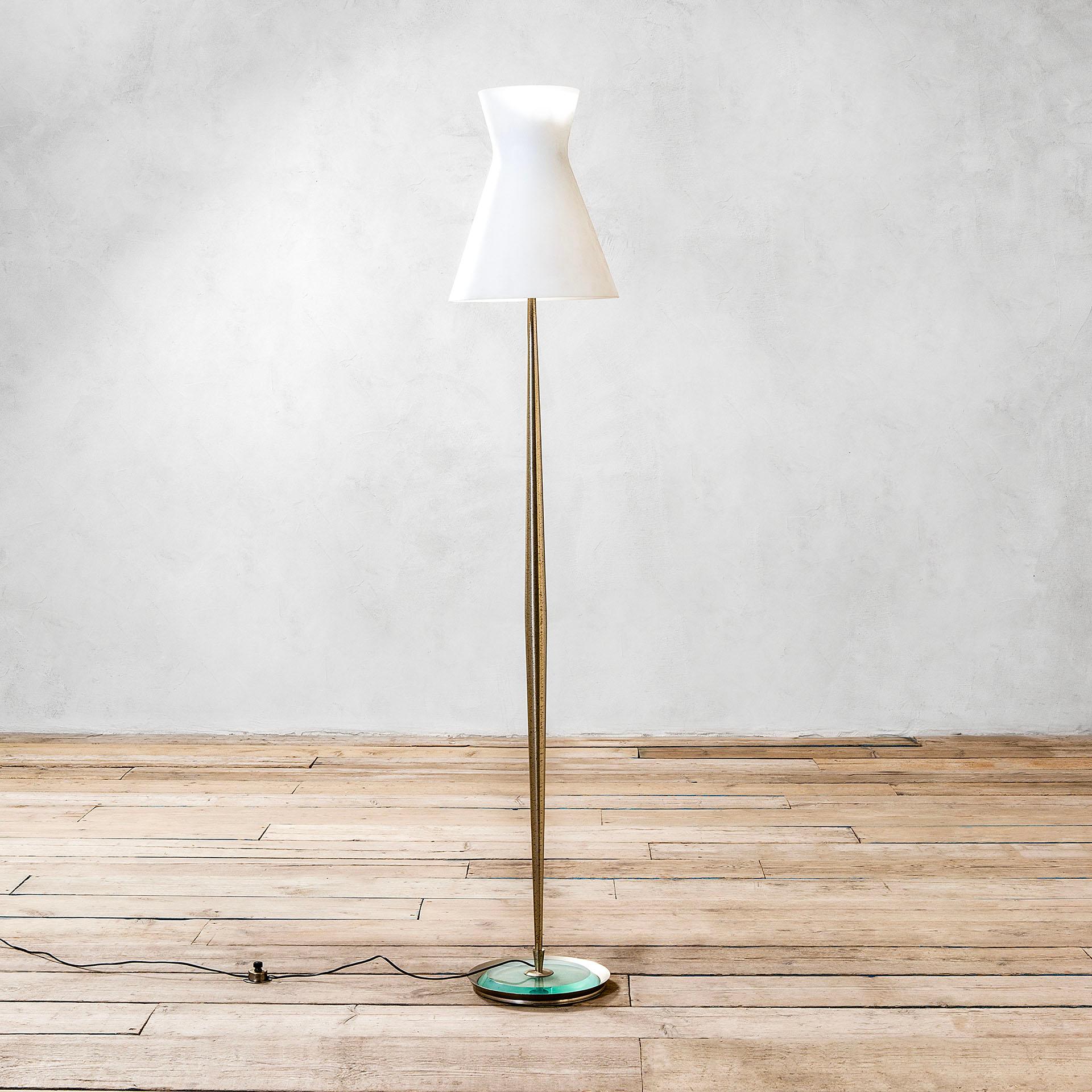 Mid-Century Modern 20th Century Max Ingrand Floor Lamp Mod. 2156 for Fontana Arte, 1950s For Sale