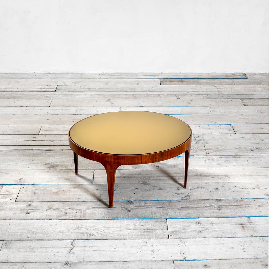 Italian 20th Century Max Ingrand Fontana Arte Coffee Table Model 1774 in Wood, 1958 For Sale