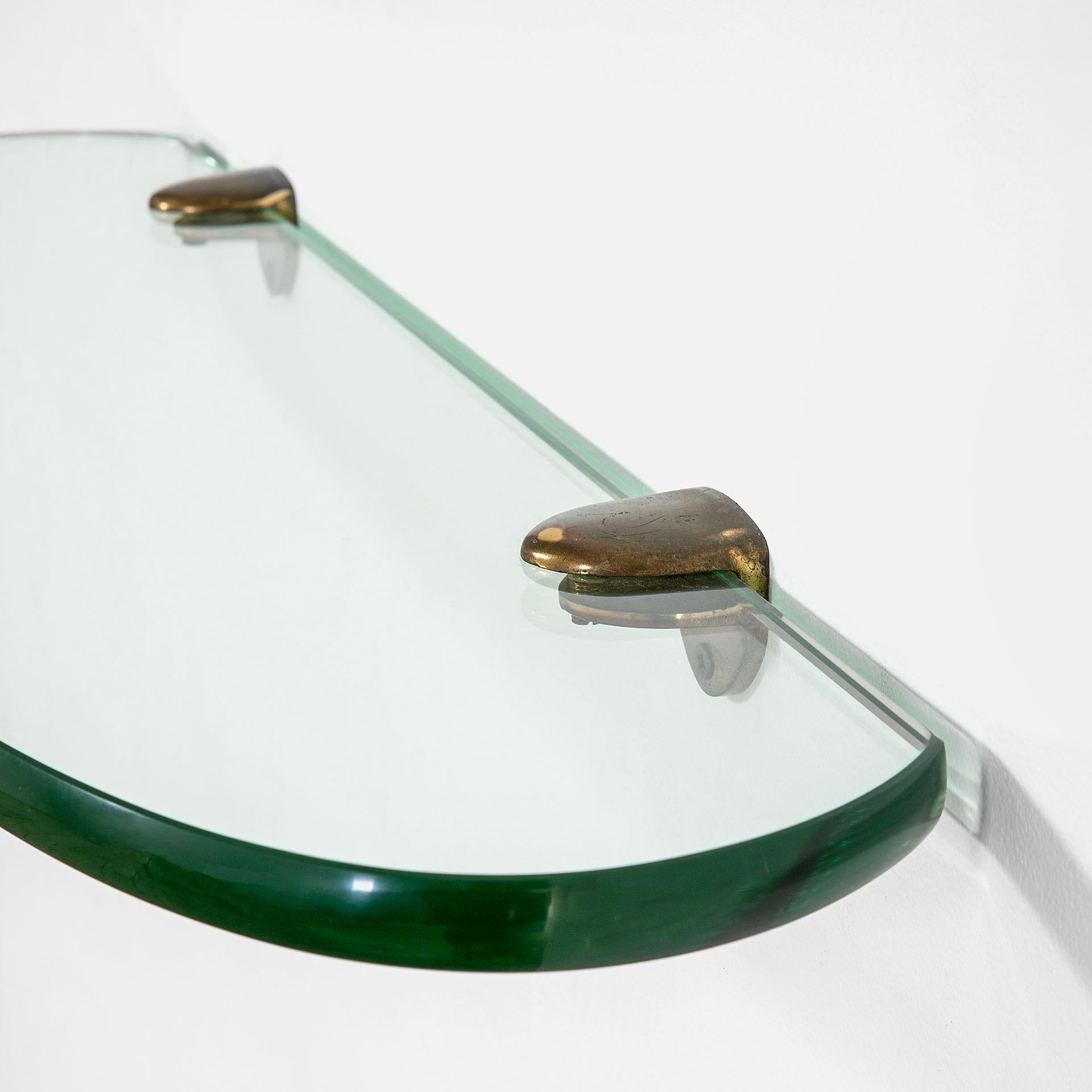 Mid-Century Modern 20th Century Max Ingrand Hanging Console in Crystal for Fontana Arte, 1960s
