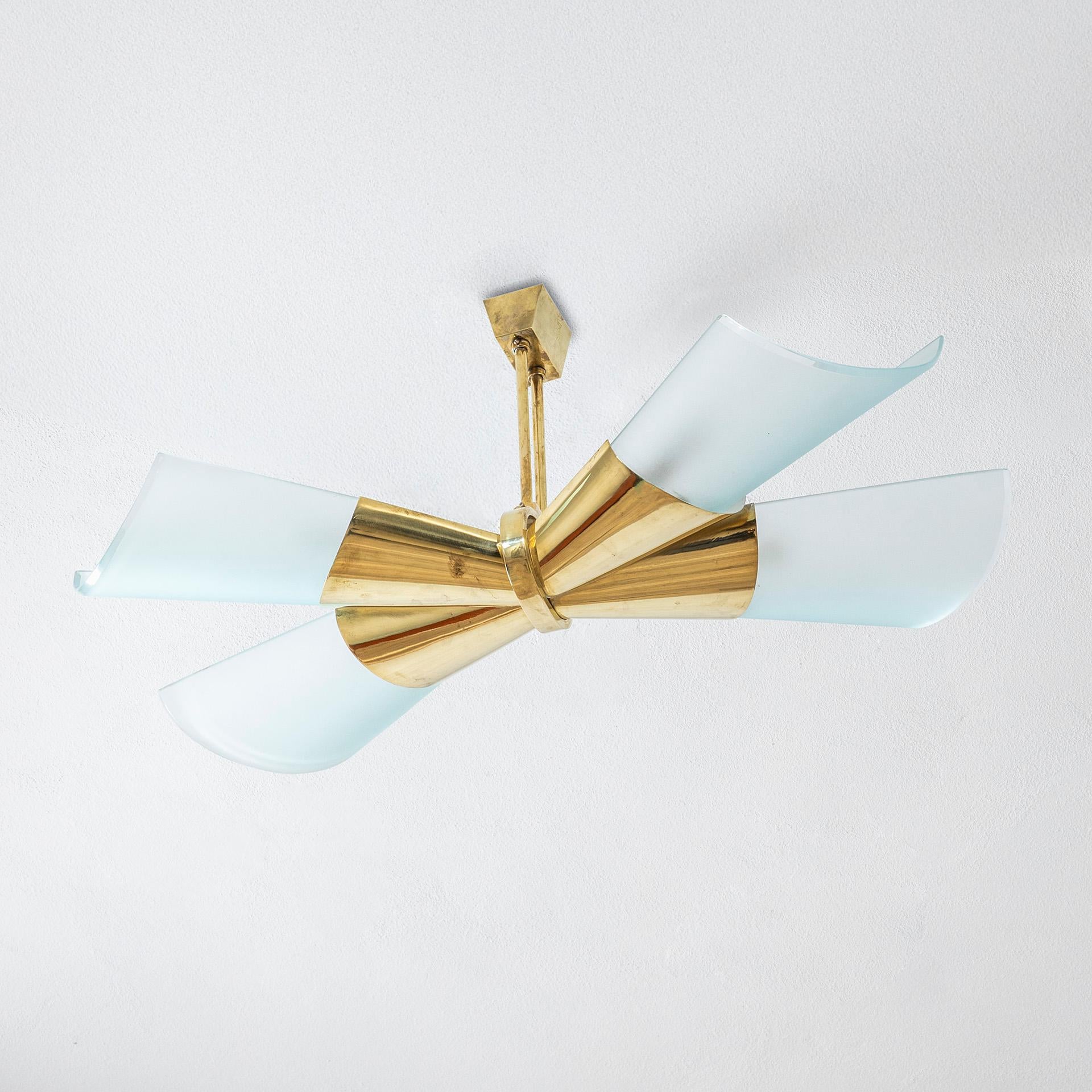 Some notes about the author Max Ingrand: a famous French master glass worker and decorator, he was artistic director of FontanaArte for one decade, starting from 1954. During that time, he came up with true design classics. Having studied at the