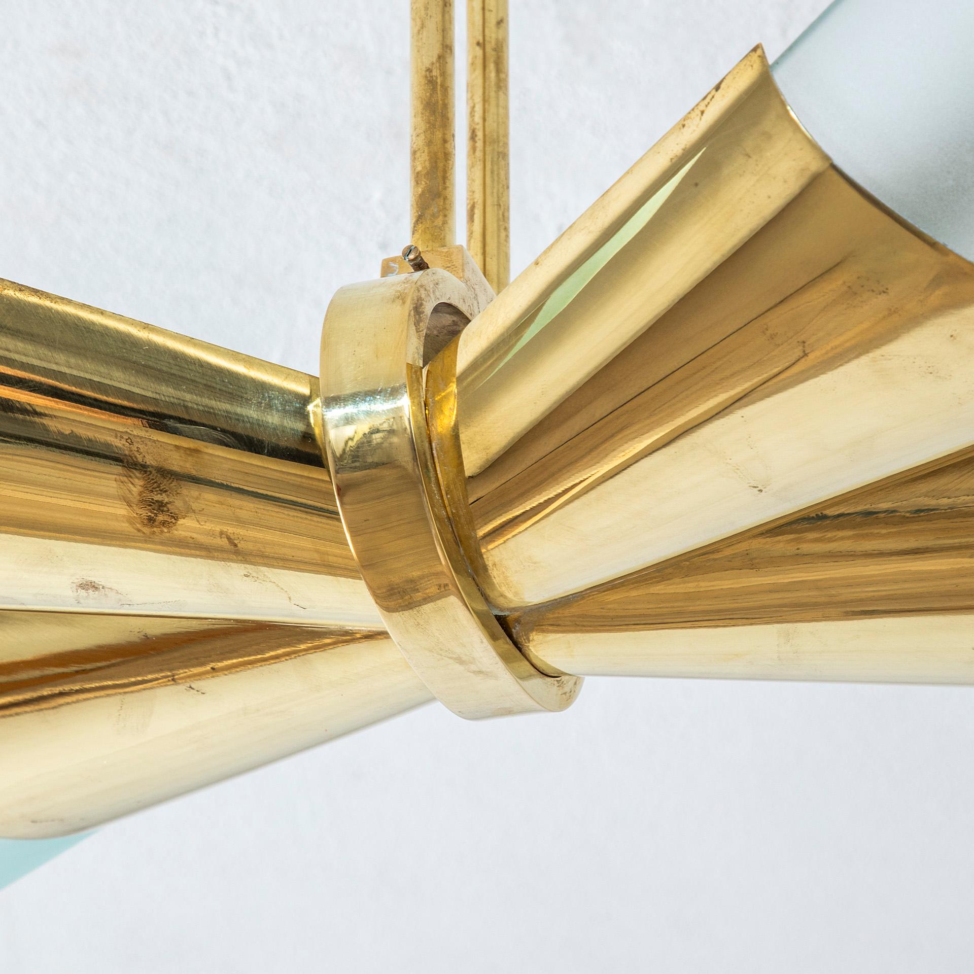 Metà XX secolo 20th Century, Max Ingrand Pendant Lamp for Fontana Arte in vendita