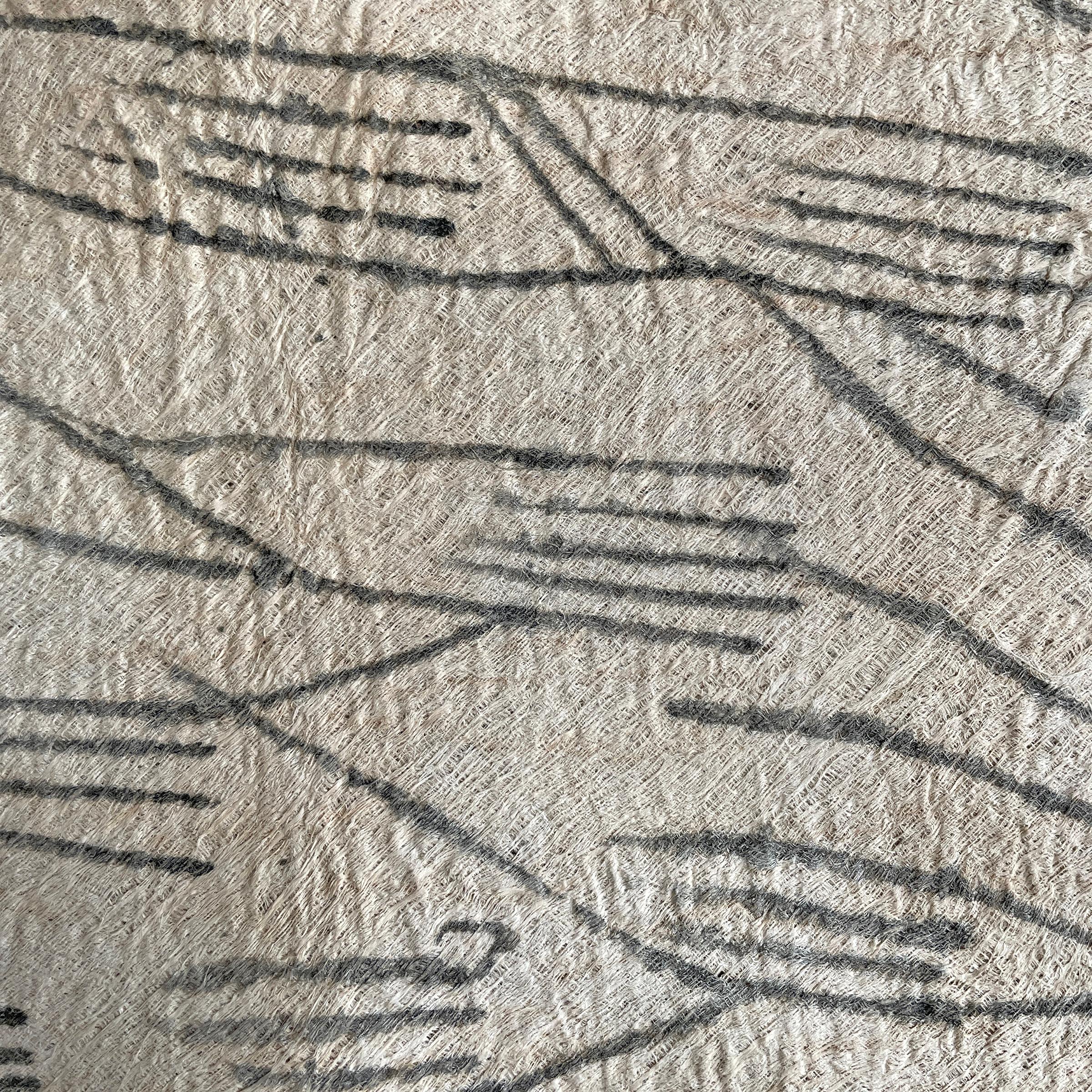 20th Century Mbuti Pygmy Barkcloth Textile 5