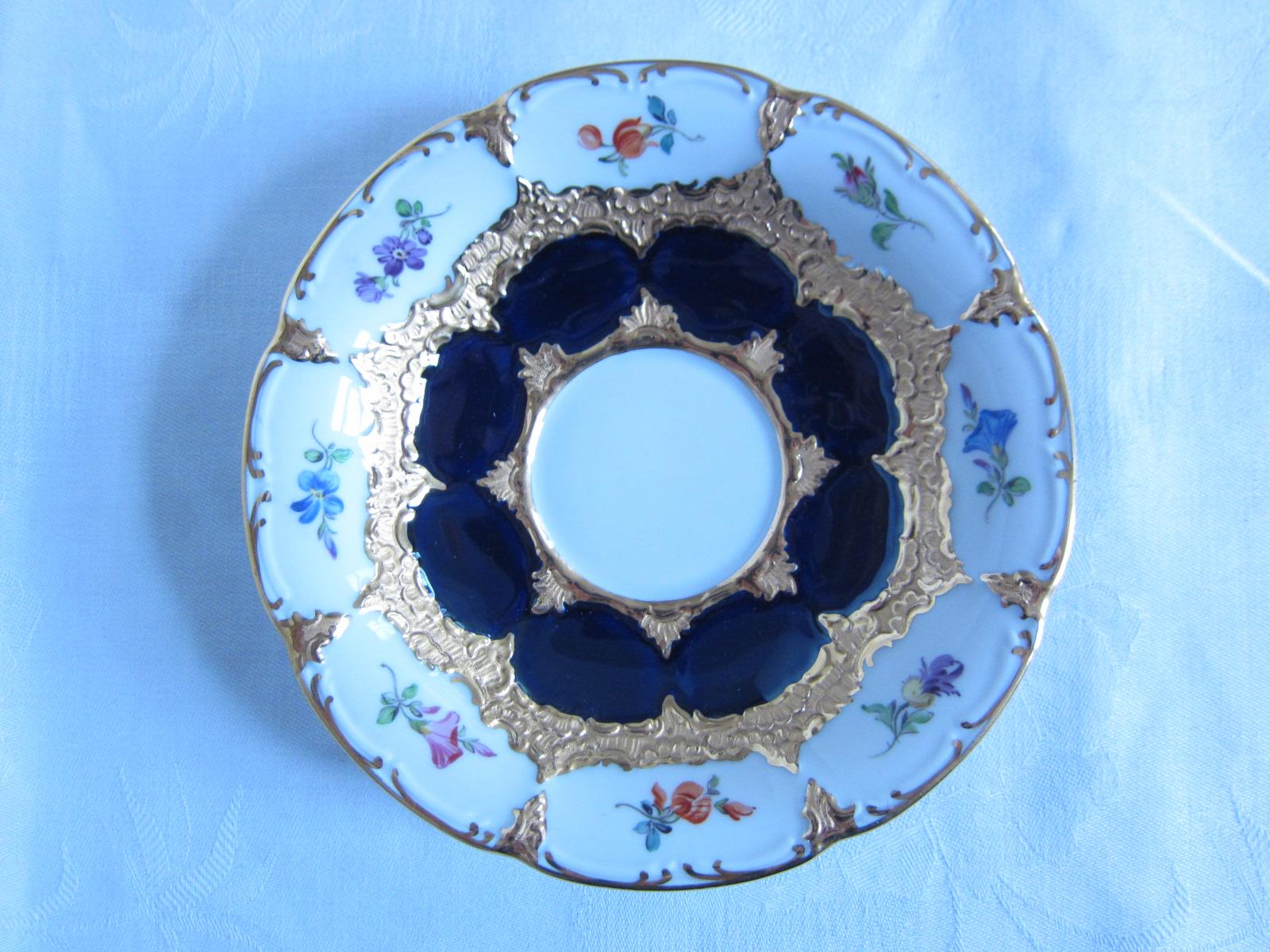 European 20th Century Meissen Coffee Cup With Saucer For Sale