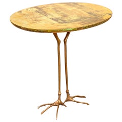 20th Century Meret Oppenheim Traccia Side Table by Simon Gavina Golden '70s