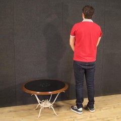 20th Century Metal And Glass French Design Round Coffee Table, 1960