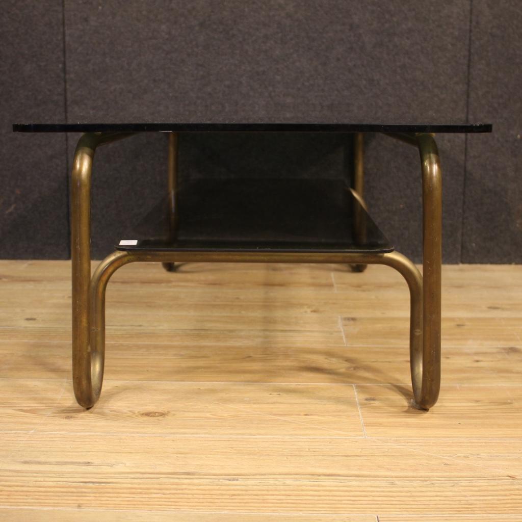 20th Century Metal and Glass Italian Design Coffee Table, 1970 6