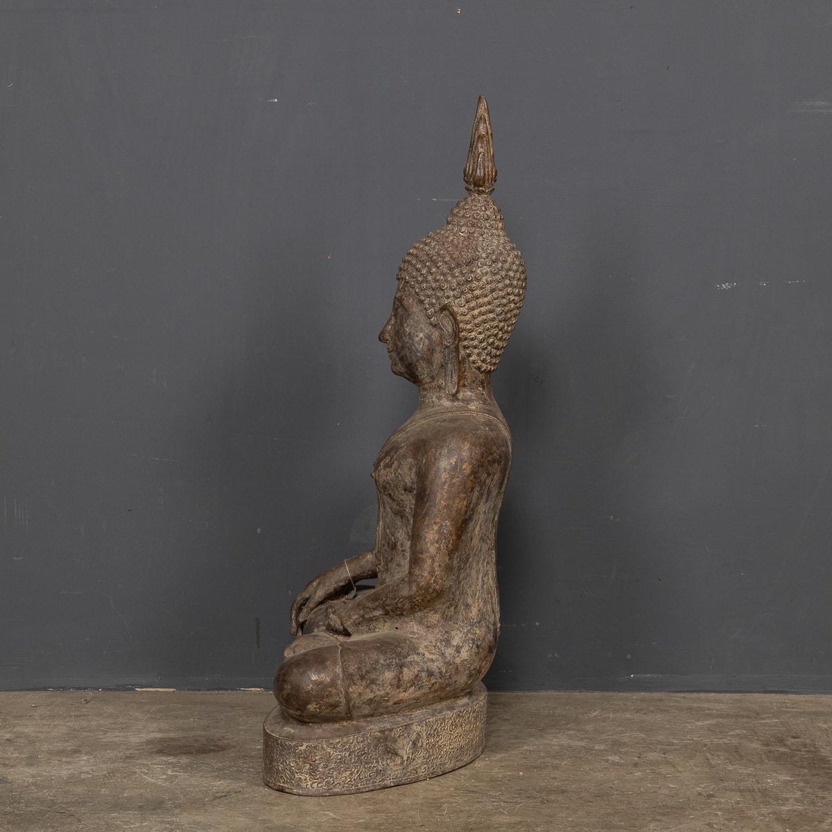 20th Century Metal Cast of a Buddha In Good Condition In Royal Tunbridge Wells, Kent