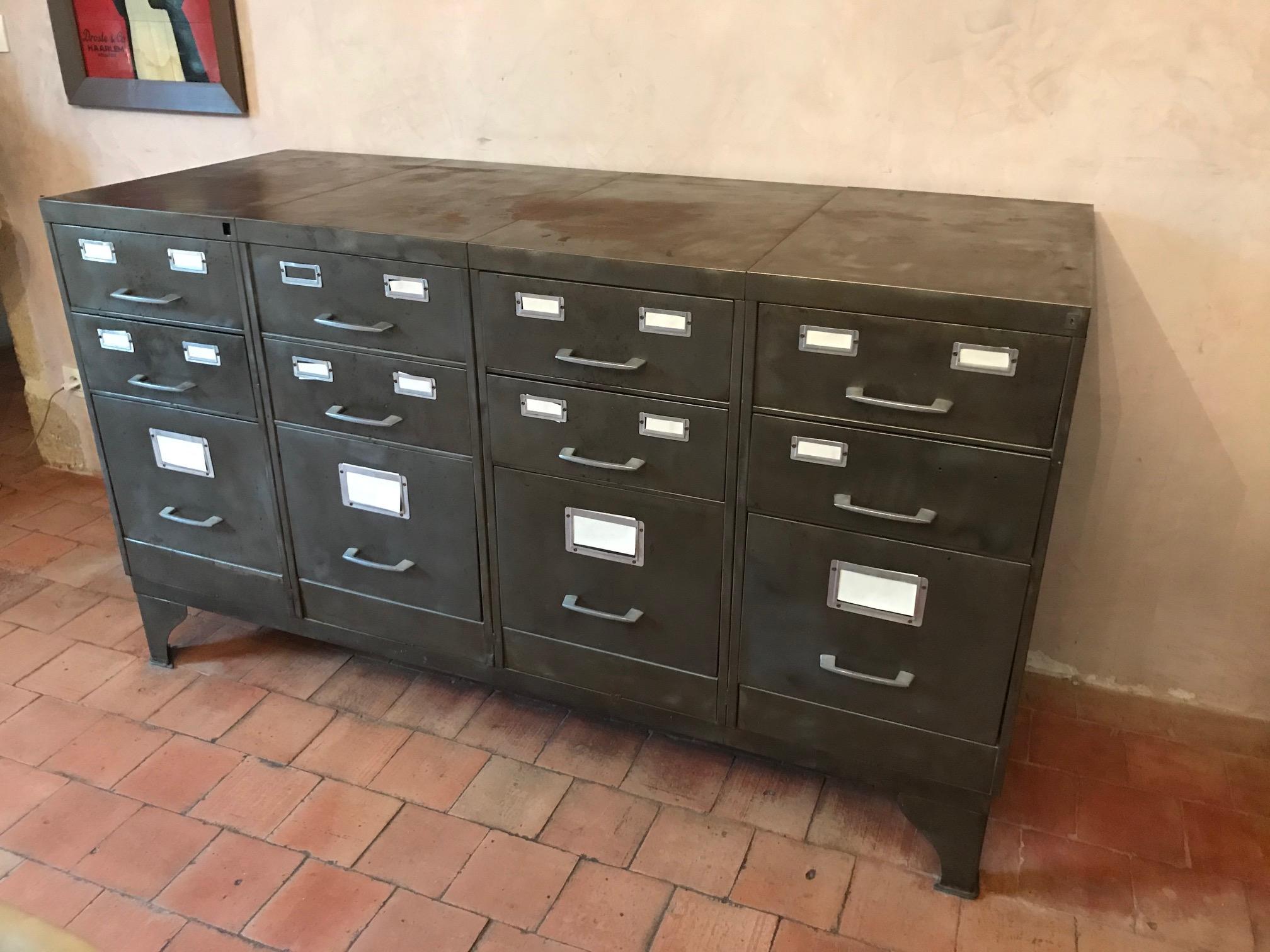 20th Century Metal French Tolix Industrial Buffet, 1940s 2