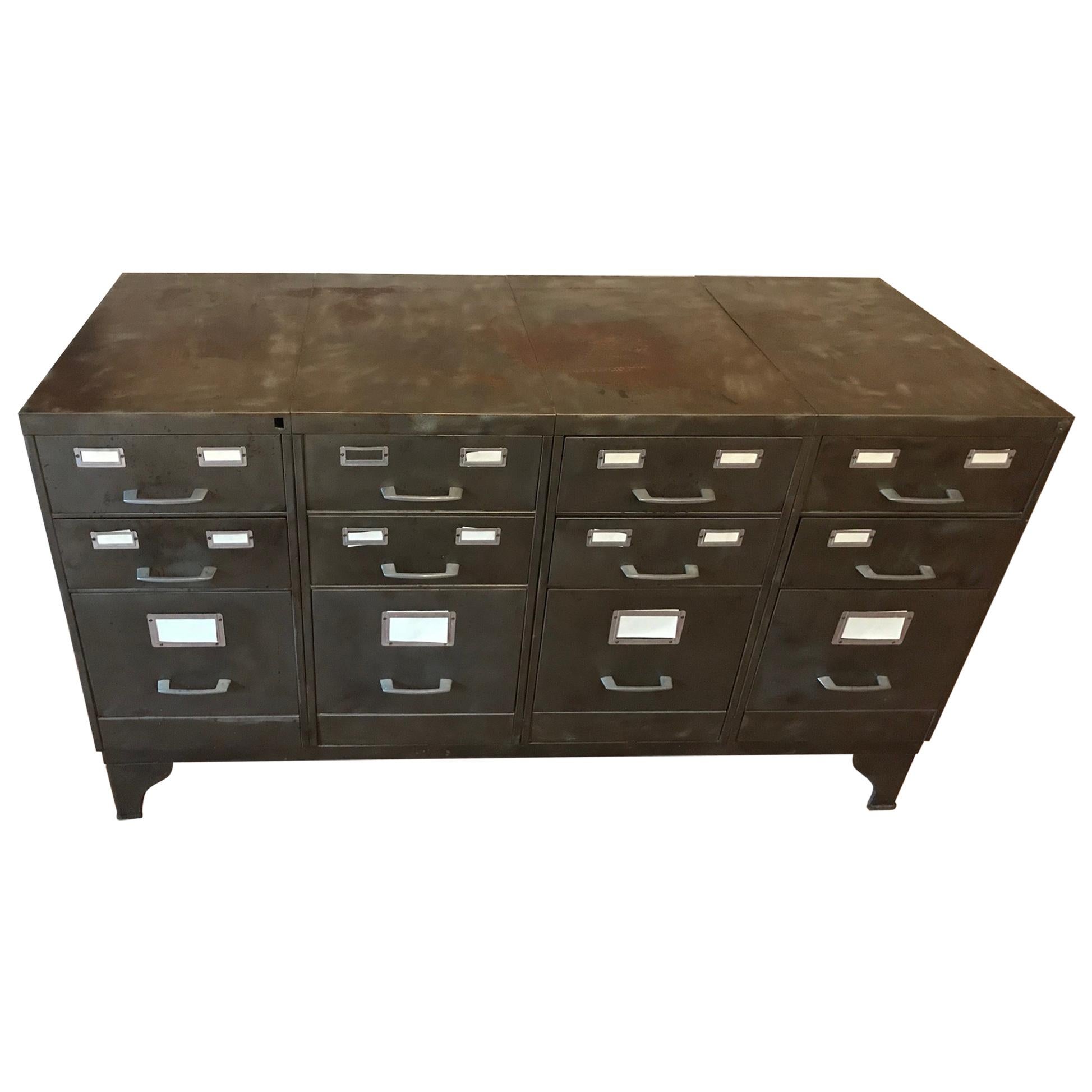 20th Century Metal French Tolix Industrial Buffet, 1940s