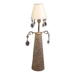 20th Century Metal Italian Table Lamp Stamped Bragalini Bologna, 1950s