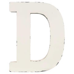 Lettera in metallo del 20° secolo per insegne di negozi di grandi dimensioni - D. A.