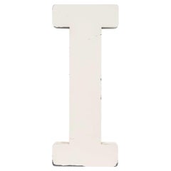 20th Century Metal Large Shop Signage Letter - I