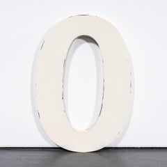 20th Century Metal Large Shop Signage Letter - O