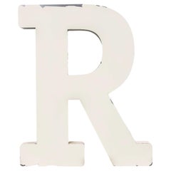 Lettera in metallo del 20° secolo per insegne di negozi di grandi dimensioni - R