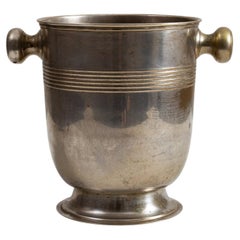 20th Century Silver Plated Champagne Bucket, Regency Style, France