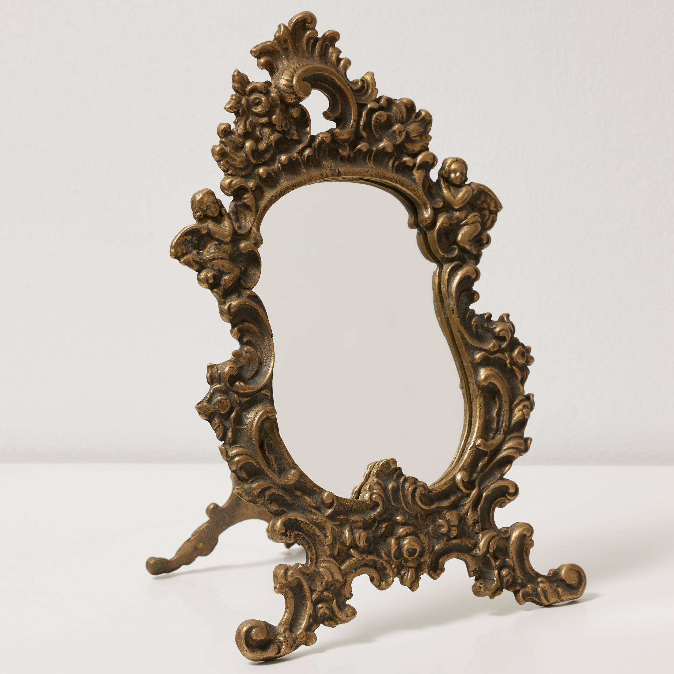 Miroir de table en métal du 20e siècle en vente 4