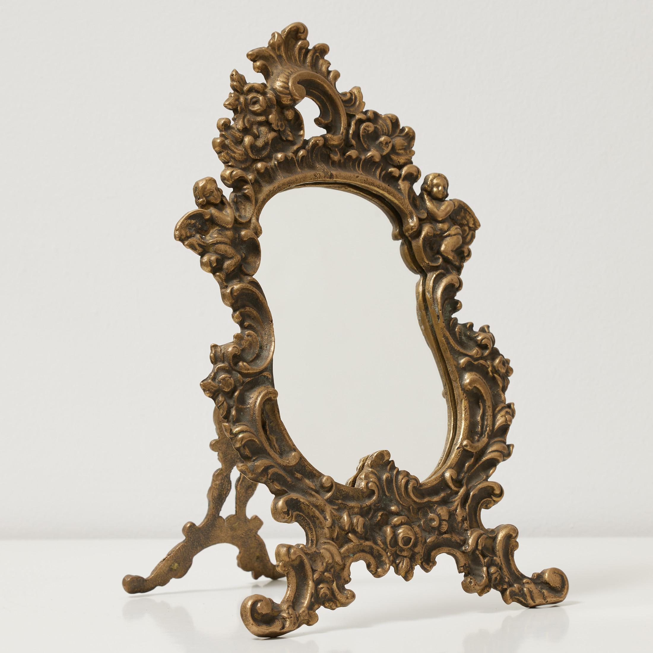 Miroir de table en métal du 20e siècle en vente 5